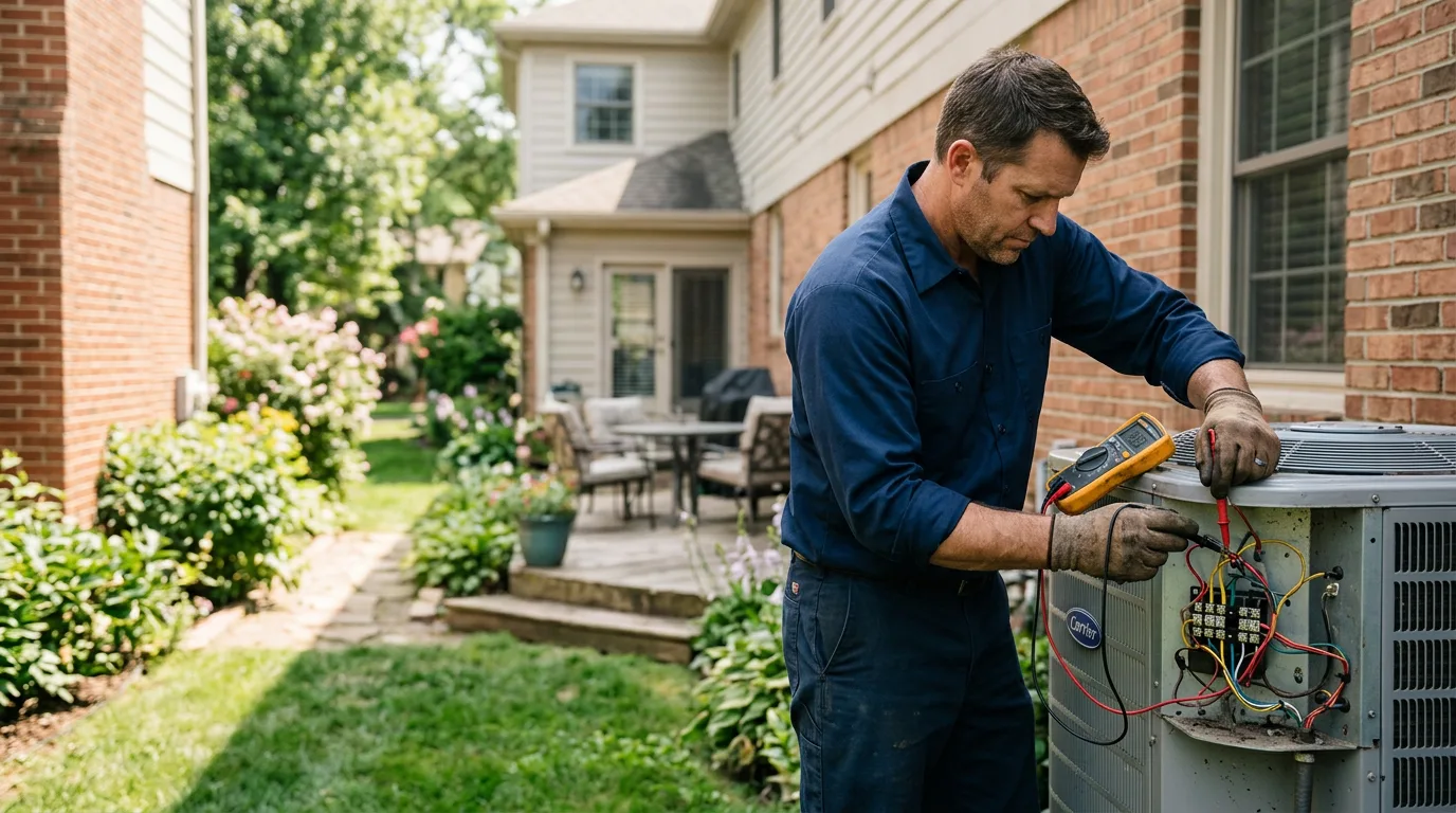 HVAC technician working near Ola, ID